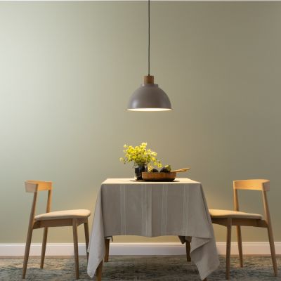 Rustik pendler lampe taupe, Thalina