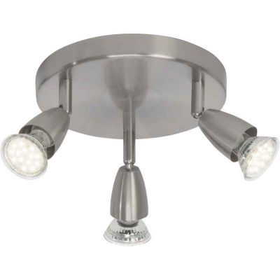 Metal loftlampe krom, Keysha, 3W, 3000K LED