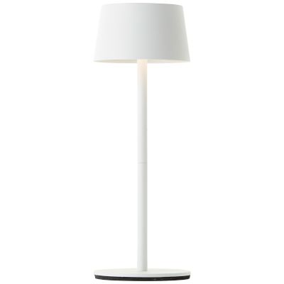 Modern udendørs bordlampe hvid, Petter, 2W, 3000K LED, IP44, 3 trins lysdæmper