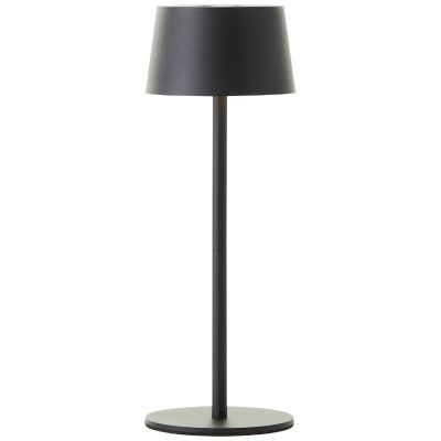Modern udendørs bordlampe sort, Petter, 2W, 3000K LED, IP44, 3 trins lysdæmper