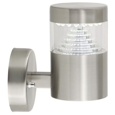 Plast udendørslampe krom, Samuel, 1W, 6500K LED, IP44