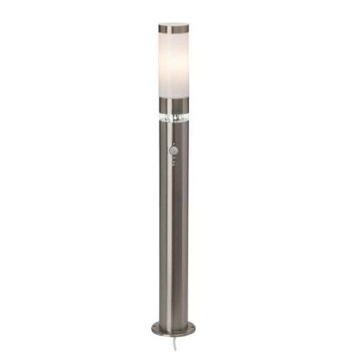 Plast udendørslampe gulvlampe med bevægelsessensor krom, Sage, 5W, 3000K LED, IP44