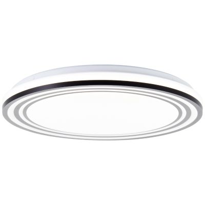 Modern loftlampe sort, Merlijn, 36W, white switch LED, med fjärrkontroll