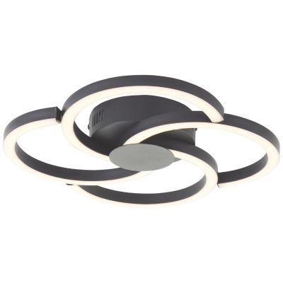 Design loftlampe sort, Somia, 22W, 3000K LED