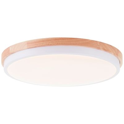 Modern loftlampe træ, Marloes, 24W, 3000K LED, 3 trins lysdæmper