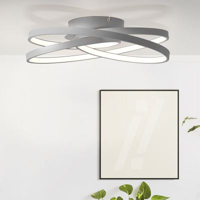 Design loftlampe grå, Milou, 40W, 3000K LED