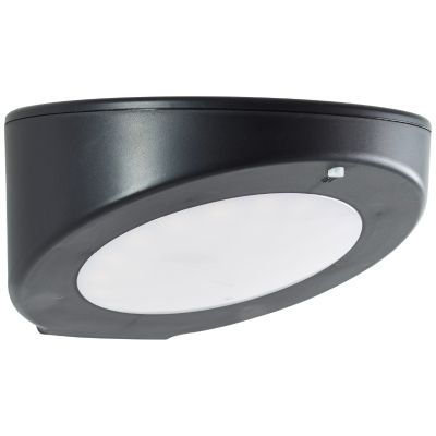 Modern udendørs væglampe solcelle sort, Winesh, 3W, 4000K LED, IP44