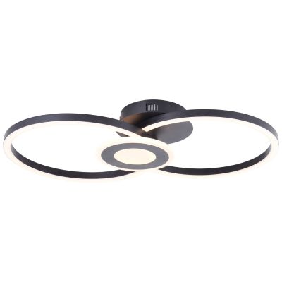 Design loftlampe sort, Volkert, 24W, 3000K LED