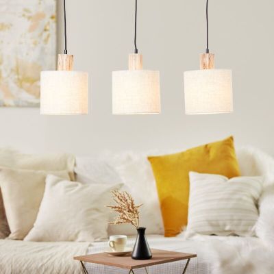 Rustik pendler lampe beige, Joroes