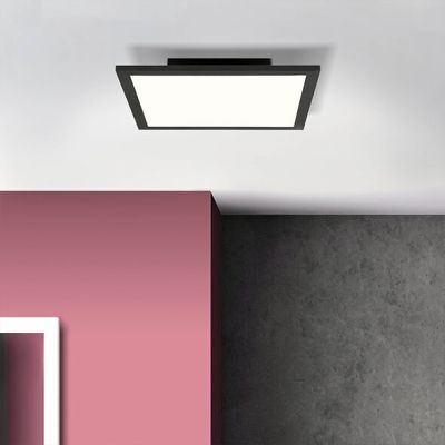 Modern LED panel loftlampe sort, Bojan, 18W, 4000K LED