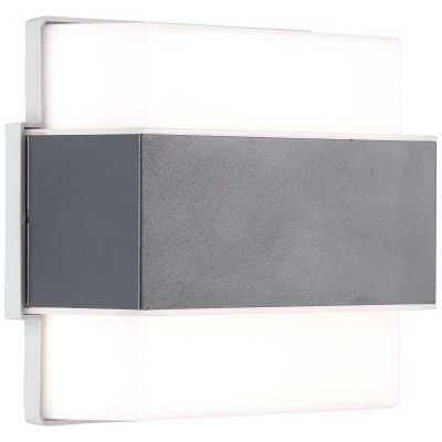 Modern udendørslampe antracit, Birol, 7W, 4000K LED, IP44