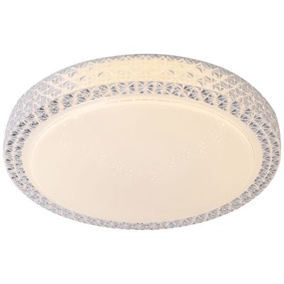 Design plafond hvid, Baki, 60W, justerbar lysfarve LED, med fjärrkontroll
