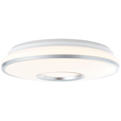 Modern plafond hvid, Guled, 24W, justerbar lysfarve LED, med fjärrkontroll