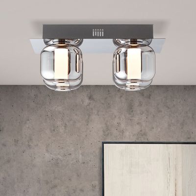 Design loftlampe krom, Emmely, 22W, 3000K LED