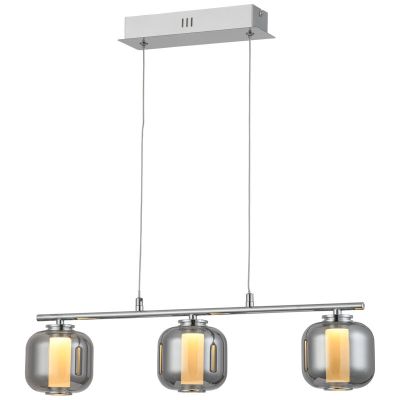 Design pendler lampe krom, Emmely, 17W, 3000K LED