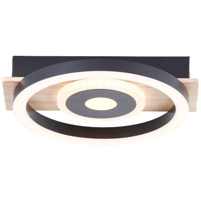 Design plafond brun, Konrad, 9W, 3000K LED