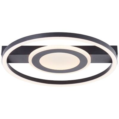 Design plafond sort, Konrad, 20W, 3000K LED