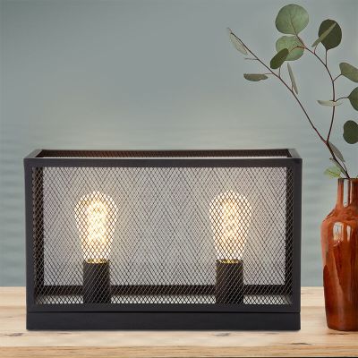 Industri bordlampe sort, Esperanza, med brytare