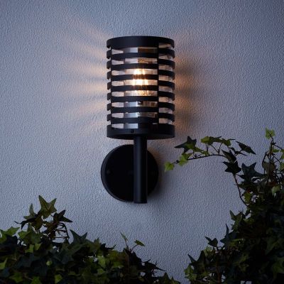 Modern udendørslampe sort, Veysel, IP44
