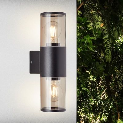 Modern udendørslampe sort, Sherwin, IP44