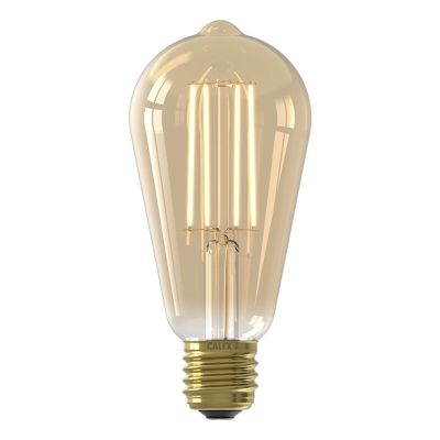 Dimmbare Calex E27 LED Edison pære rav, 4,5W, 2100K