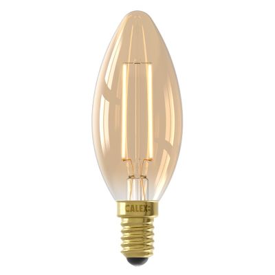 Dimmbare Calex E14 LED kertepære rav, 3,5W, 2100K