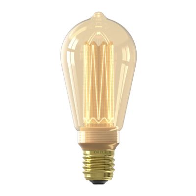 Dimmbare Calex E27 LED Edison pære rav, 3,5W, 1800K