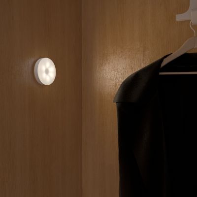 Genopladelig hvid klæbeplet Meint, 0,85W, 2700K