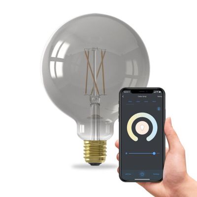 Calex LED WiFi pære E27 grå, 7W, 1800K
