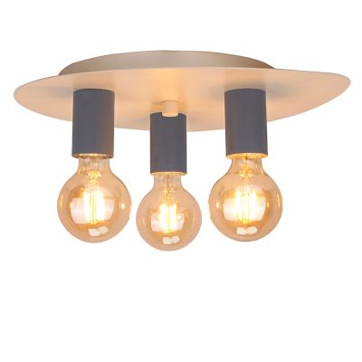 Metal loftlampe blå, Leilani