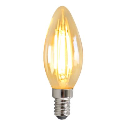 Dæmpbar Olucia E14 LED stearinlys, 3w, Amber glas, 2200k