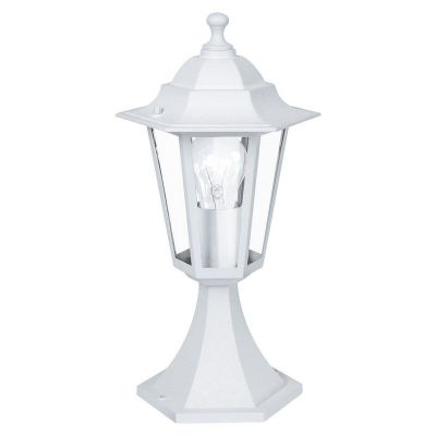 Hvid klassisk udendørslampe aluminium, Alieke, IP44