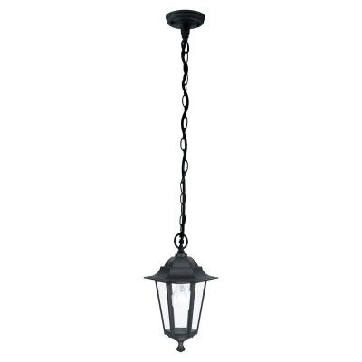 Sort klassisk udendørslampe aluminium, Alieke, IP44