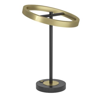 Messing design bordlampe metal, Buket, 10,5W, 3000K LED, med touch lysdæmper