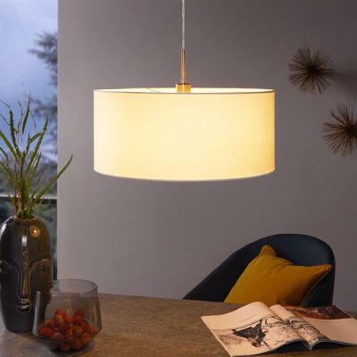 Hvid modern pendler lampe stof, Abano