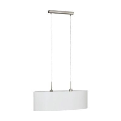 Hvid modern pendler lampe stof, Abano