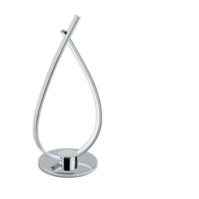 Krom modern bordlampe plast, Therese, 14W, 3000K LED, med brytare