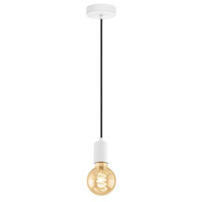 Hvid pendler lampe metal, Christel