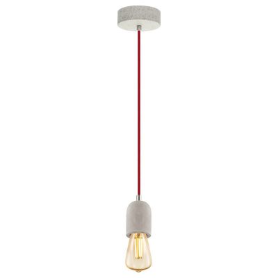 Grå vintage pendler lampe metal, Christel