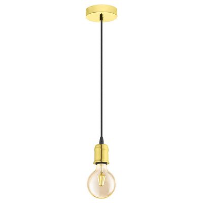 Messing vintage pendler lampe metal, Christel
