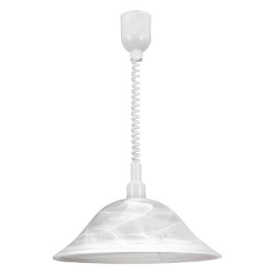Hvid pendler lampe glas, Klaas
