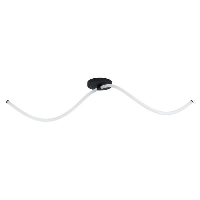 Sort modern plafond stål, Allal, 12W, 3000K LED