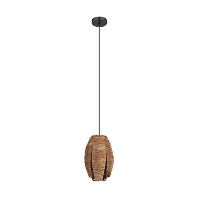 Træ pendler lampe brun, Joyca
