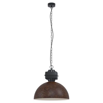 Brun industri pendler lampe stål, Silja