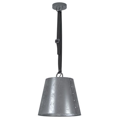 Grå industri pendler lampe stål, Maichel