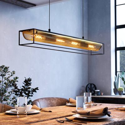 Sort industri pendler lampe aluminium, Mauricio