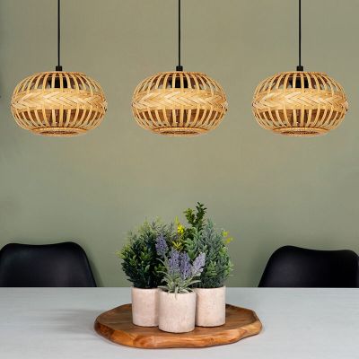 Brun rustik pendler lampe metal, Firenze