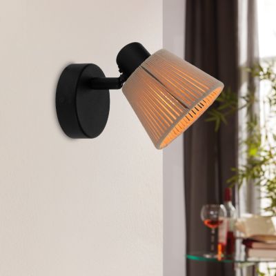 Creme rustik vægspot stof, Serah