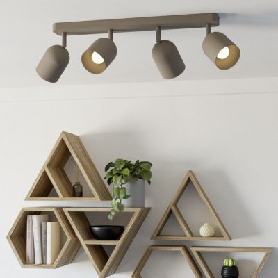 Brun vintage loftspot stål, Tjitte