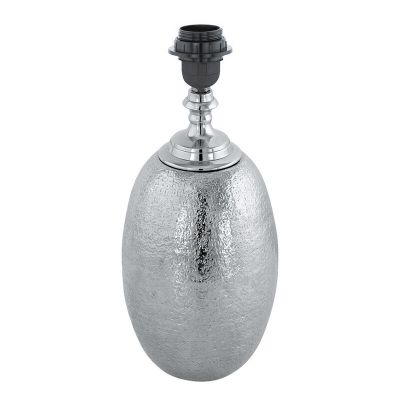 Nikkel retro bordlampe uden skærm aluminium, Abdel, med brytare